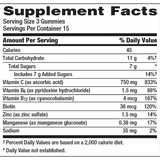 Emergen-C Soporte Inmune 750 mg de Vitamina C - Naranja, Mandarina y Frambuesa - 45 Gomitas - Puro Estado Fisico