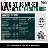 Naked Nutrition Multivitamínico para Hombres - 60 Cápsulas - Puro Estado Fisico