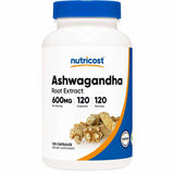 Nutricost Ashwagandha 600 mg - 120 Cápsulas - Puro Estado Fisico