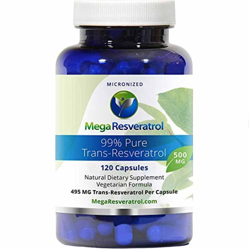 Trans-Resveratrol - 120 Cápsulas - Puro Estado Fisico