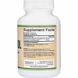 Double Wood Supplements Resveratrol - 120 Cápsulas - Tabla Nutricional - Puro Estado Físico