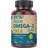 Deva Nutrition Omega 3 DHA - 90 Cápsulas Blandas - Puro Estado Fisico