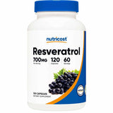 Nutricost Resveratrol 700 mg - 120 Cápsulas - Puro Estado Fisico