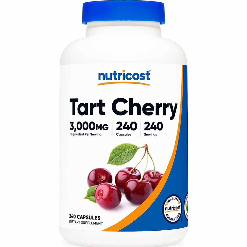 Extracto de Cereza Ácida - 3000 mg - 240 Cápsulas - Puro Estado Fisico