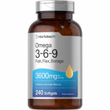 Triple Omega 3-6-9 - 3600 mg- 240 Cápsulas Blandas - Puro Estado Fisico