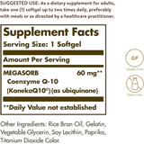 Solgar CoQ-10 60 mg - 120 Cápsulas Blandas