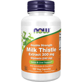 NOW Foods Cardo Mariano Doble Fuerza Salud Del Hígado 300 mg - 100 Cápsulas Veganas - Puro Estado Físico