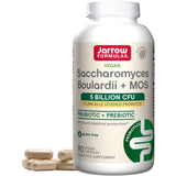 Jarrow Formulas Probiótico Saccharomyces Boulardii con MOS 5 Mil Millones CFU - 90 Cápsulas Vegetales - Puro Estado Físico