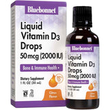 Bluebonnet Liquid Vitamin D3 Drops - 2000 IU - Cítricos - 30 ml