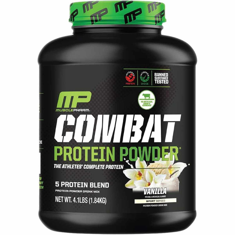 MusclePharm Proteína en Polvo - Sabor Vainilla - 4 lb - Puro Estado Físico