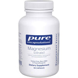 Pure Encapsulations Citrato de Magnesio  - 90 Cápsulas - Puro Estado Físico