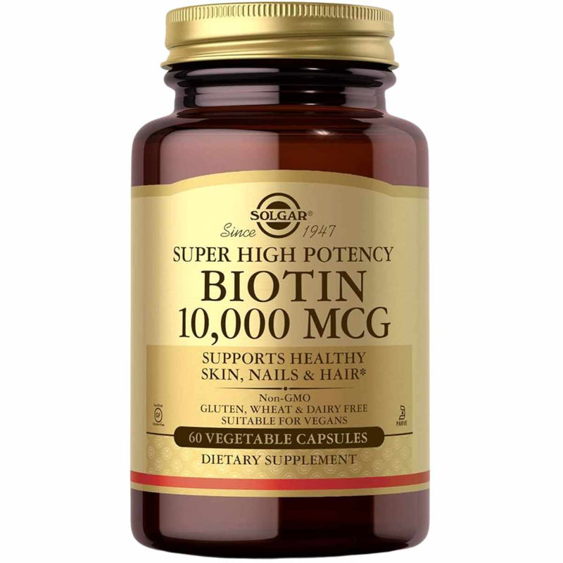 Solgar Biotin  1000 mcg - 60  Cápsulas Vegetales - Puro Estado Físico
