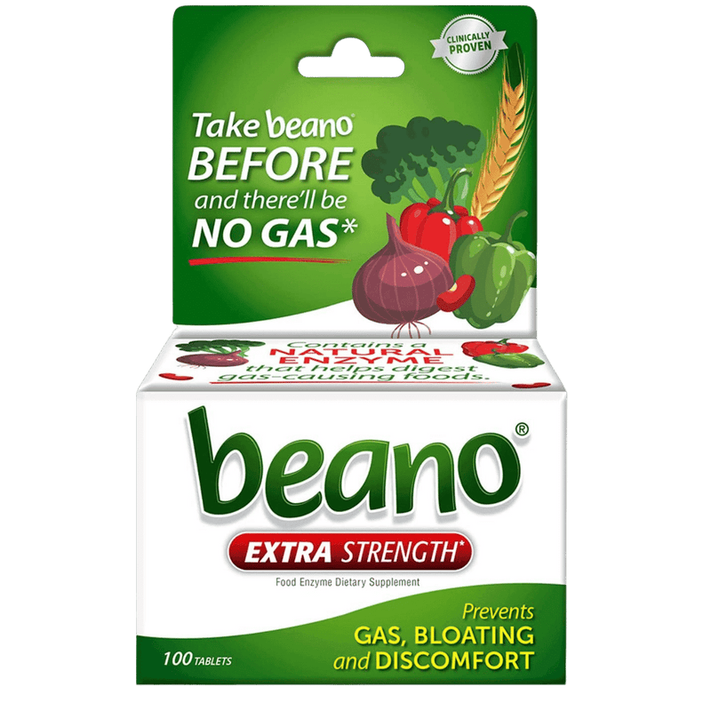 Beano Enzimas Digestivas Ultra 800 - 100 Tabletas - Puro Estado Fisico