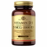 Solgar Vitamina D3 Colecalciferol 25 MCG 1000 IU - 100 Cápsulas Blandas - Puro Estado Físico