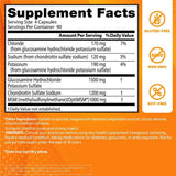 Doctor’s Best Glucosamine Chondroitin With Msm - Tabla Nutricional - Puro Estado Fisico