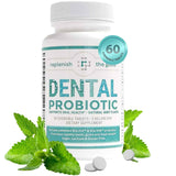 Replenish the Good Probiótico para Salud Dental 3 Mil Millones CFU - Sabor Menta - 60 Tabletas Masticable - Puro Estado Físico