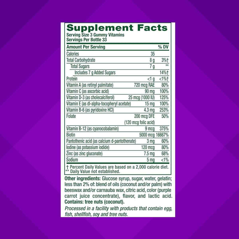 VitaFusion Gorgeous Hair Skin & Nails - Gummies - Puro Estado Fisico