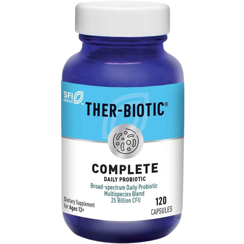 Klaire Labs Ther-Biotic® Completo Probiótico 25 Mil Millones CFU - 120 Cápsulas - Puro Estado Físico