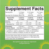 MaryRuth Organics Probiótico Líquido Orgánico - 120 ml - Tabla Nutricional - Puro Estado Físico