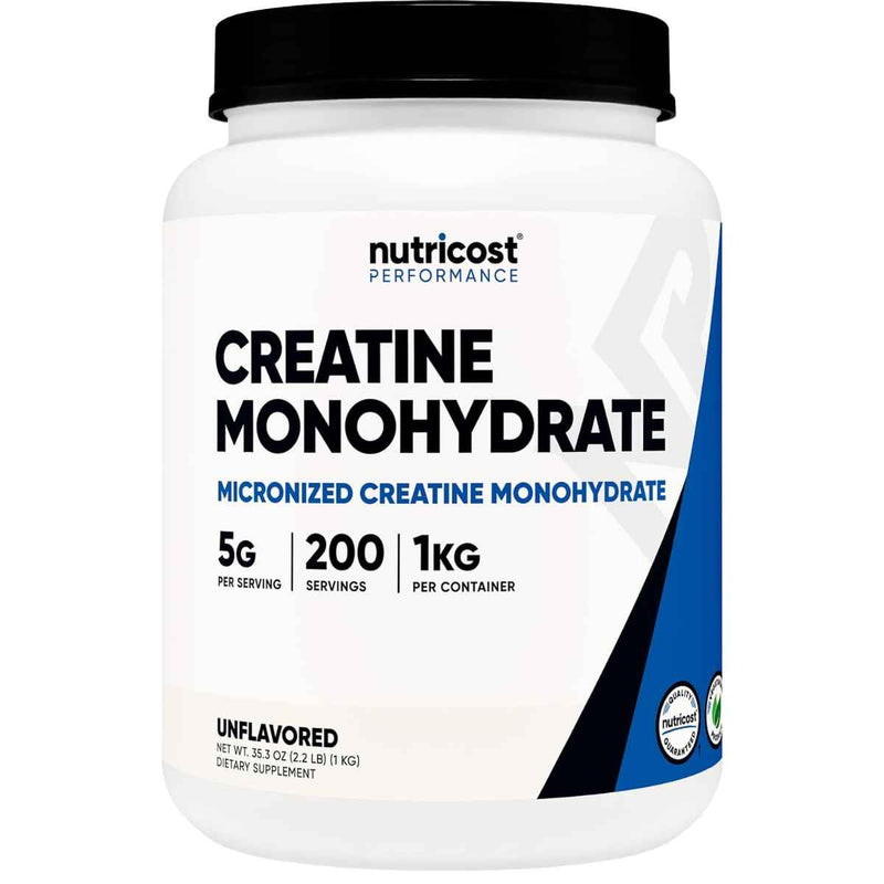 Nutricost Monohidrato de Creatina 5 g - 1000 g - Puro Estado Físico