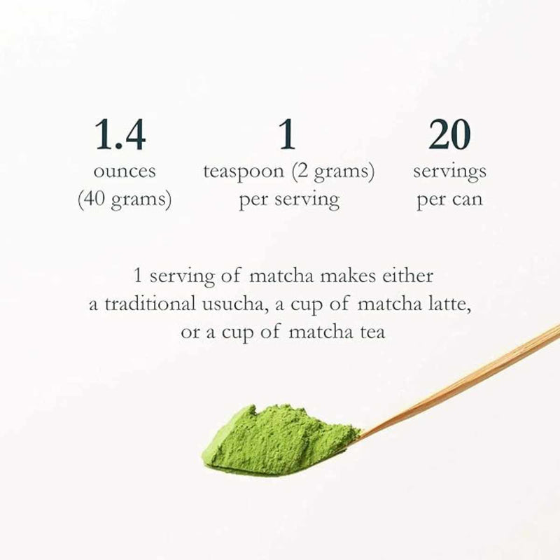 Naoki Matcha Té Verde en Polvo - 40 g - Tabla Nutricional - Puro Estado Físico