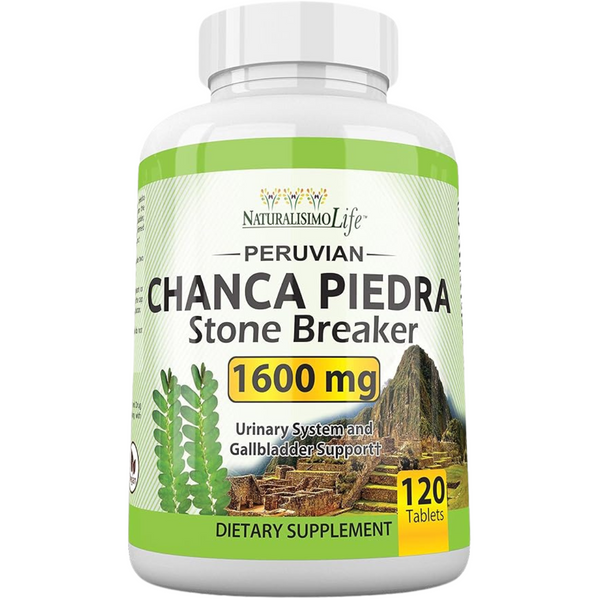 Naturalisimo Life Chanca Piedra 1600 mg - 120 Tabletas - Puro Estado Físico