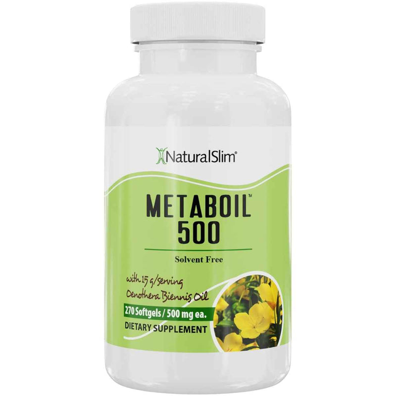 NaturalSlim MetabOil Quemador de Grasa 500 mg - 270 Cápsulas Blandas