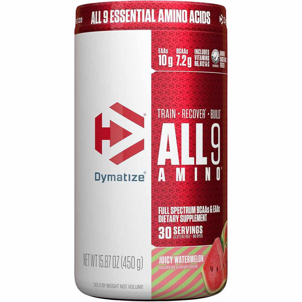 Dymatize All9 Amino - Sabor Sandía Jugosa - 450 g - Puro Estado Físico
