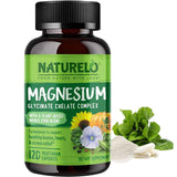 Naturelo Complejo Quelato Glicinato de Magnesio - 120 Cápsulas Vegetarianas - Puro Estado Físico