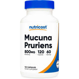 Nutricost Mucuna Pruriens 800 mg - 120 Cápsulas - Puro Estado Fisico
