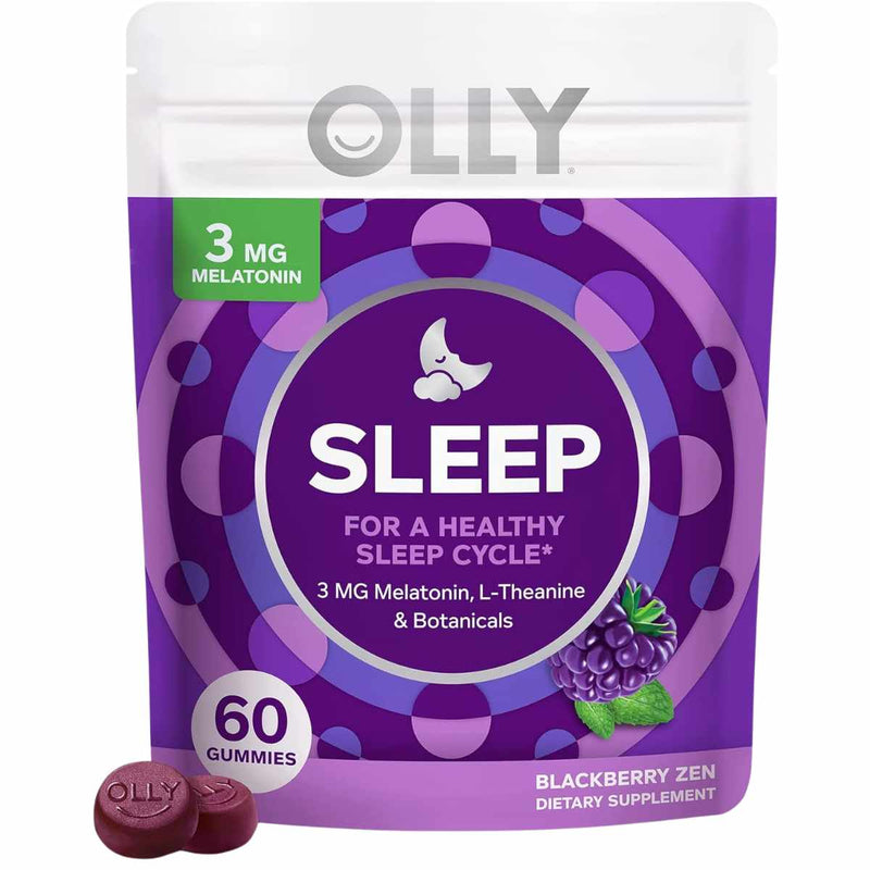 OLLY sleep support  - Sabor Cereza Negra - 60 Gomitas - Puro Estado Físico