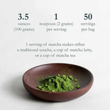 Naoki Matcha Té Verde en Polvo - 100 g - Tabla Nutricional - Puro Estado Físico