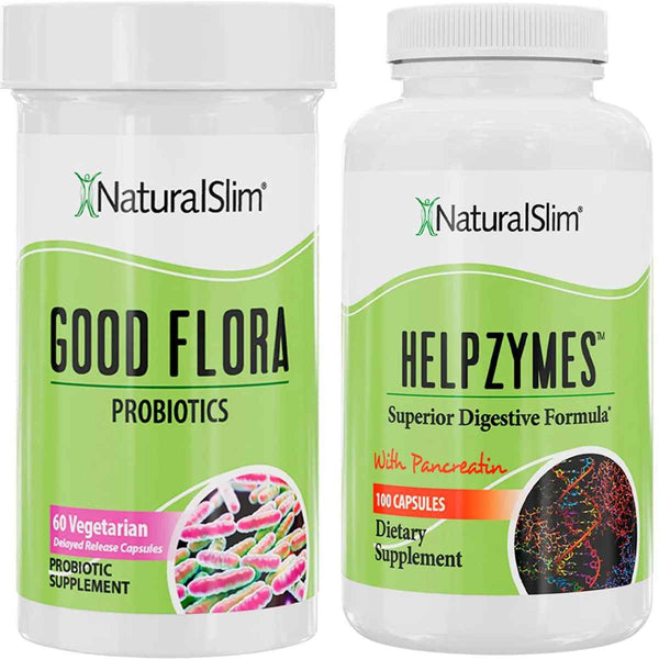  NaturalSlim Apoyo digestivo (Good Flora + Helpzymes) - Puro Estado Físico