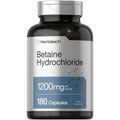 Horbäach Clorhidrato De Betaína 1200 mg - 180  Cápsulas - Puro Estado Físico
