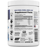 Gat Sport Creatina HCl + - Sabor Frambuesas Azules - 180 g - Tabla Nutricional - Puro Estado Físico