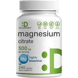 Deal Supplement Citrato De Magnesio 500 mg - 240 Cápsulas - Puro Estado Físico