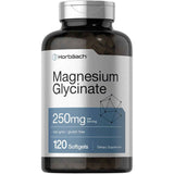 Horbäach Glicinato de Magnesio 250 mg - 120 Cápsulas Blandas - Puro Estado Físico