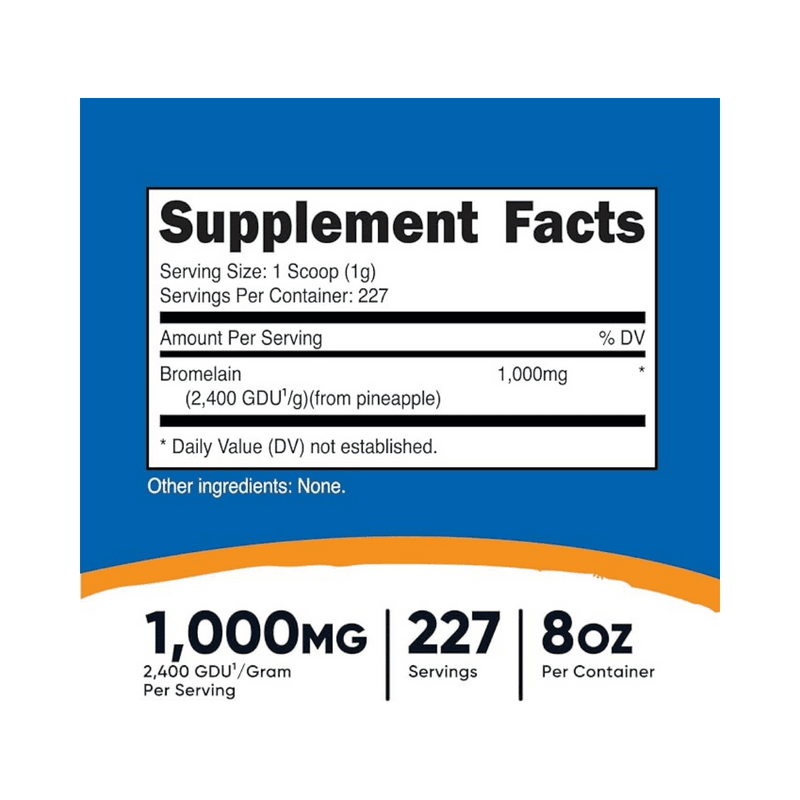 Nutricost Bromelina - Sin Sabor - Puro Estado Fisico