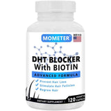 Rtlvi DHT Blocker Vitaminas para el Crecimiento del Cabello - 120 Cápsulas Vegetales - Puro Estado Físico