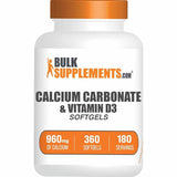  Potencia tu salud ósea con Carbonato de Calcio y Vitamina D3 de BulkSupplements.