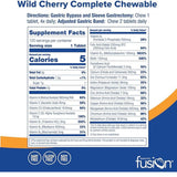 Bariatric Fusion Multivitamina - Sabor Cereza Silvestre - 120 Tabletas Masticable - Tabla Nutricional - Puro Estado Físico
