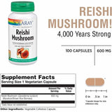 Reishi Mushroom - 100 Cápsulas Veganas