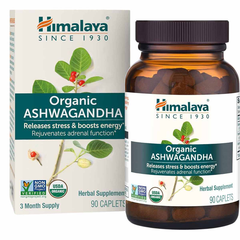 Himalaya Organic Ashwagandha - 90 Comprimidos - Puro Estado Fisico