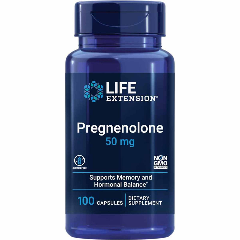 Descubre Life Extension Pregnenolona, con 50 mg en cada cápsula para potenciar tu bienestar. Apoya la salud hormonal y mejora la función cognitiva con este suplemento de alta calidad.