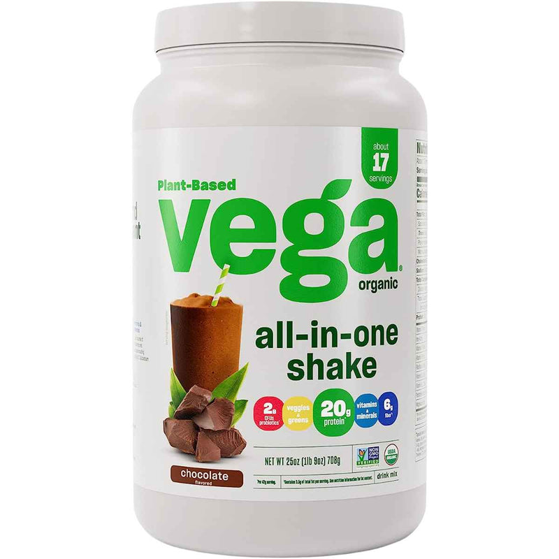 Vega Proteína Vegetal Todo en Uno - Sabor Chocolate - 708 g - Puro Estado Físico
