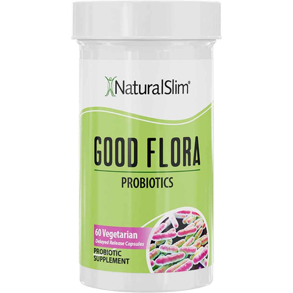 NaturalSlim Good Flora Probióticos - 60 Cápsulas Vegetarianas - Puro Estado Físico