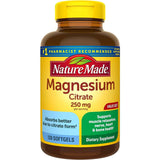 Nature Made Citrato de Magnesio 250 mg - 120 Cápsulas Blandas - Puro Estado Físico