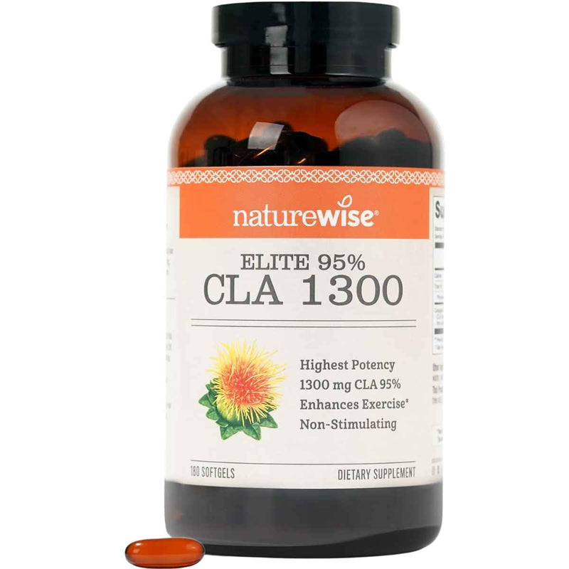 NatureWise CLA 1300 mg - 180 Cápsulas Blandas - Puro Estado Físico