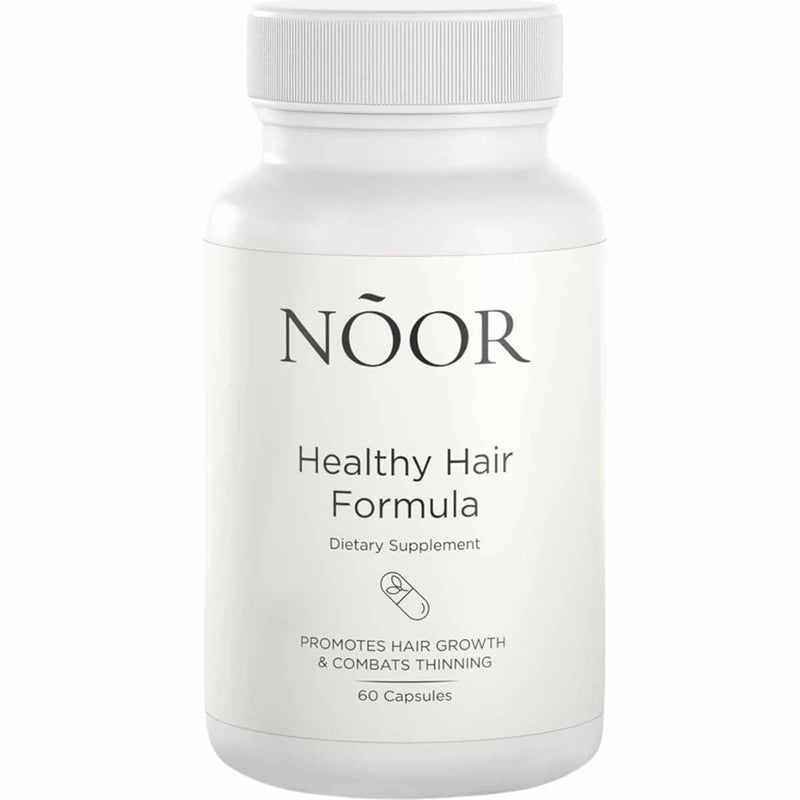 Noor Hair Suplemento para el Crecimiento del Cabello - 60 Cápsulas - Puro Estado Físico