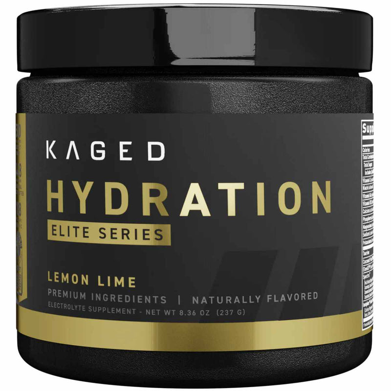 Kaged Hydration Elite Suplemento Hidratante con Electrolitos - Sabor Lima Limón - 237 g - Puro Estado Físico
